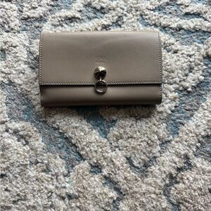 Fendi Taupe Leather Wallet
